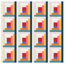 Round 1 is yellow, 2 is orange, etc. Curved Log Cabin Quilt Pattern By Blue Underground Cabin
