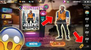 Cada uno tiene unas habilidades especiales que lo hacen destacar en ciertas situaciones por encima de los. Por Fin Nuevo Personaje Exclusivo De Free Fire Joseph Mas Rapido Youtube