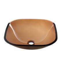 tempered glass vessel sink