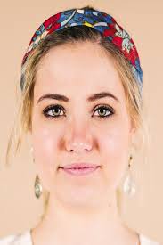 Bellflower Blue & Red Aztec Multifunctional Headband Washable Mask