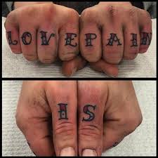Lyrical Knuckle Tattoos Finger Tattoos Words Finger Tattoos