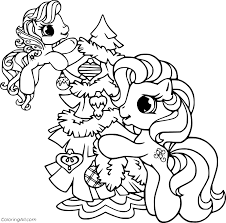 The spruce / wenjia tang take a break and have some fun with this collection of free, printable co. Retro Ponies At Christmas Coloring Page Coloringall