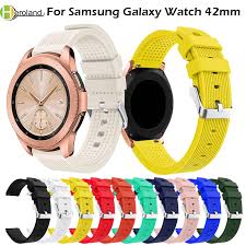 Best samsung galaxy watch bands android central 2021. 20mm Watch Strap Band Silicone For Samsung Galaxy Watch 42mm Band Strap Smart Bracelet Sport Replacement Accessories Watch Bands Watchbands Aliexpress