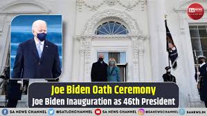 Joe Biden Oath Ceremony Joe Biden Inauguration As 46th President The act of starting a new operation or practice; joe biden oath ceremony joe biden