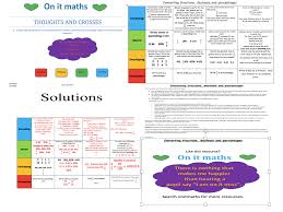 This page is broadly classified into four major sections, with three sections about converting into different forms and one section is based on multiple choice questions. 9 1 Gcse Converting Fdp Thoughts And Crosses Teaching Resources