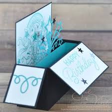 Birthday Blast Card In A Box Simple Birthday Cards Birthday Blast Exploding Box Card