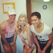 Two Best Guy Friends Dressed Up As Sorority Girls For Halloween Sorority Girl Holloween Costume Girl Costumes