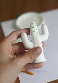 By making a wire frame, you'll ensure your cactus is secure and the arms won't fall off when it dries! Clay Cactus Ring Holder Little Red Window