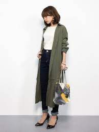 eriko zozotown and it のシャツワンピースを使ったコーディネート wear シャツワンピース ロング ファッション ロングシャツ コーデ