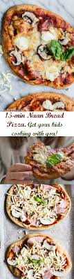 This Quick Naan Bread Pizza Will Soon Become The First Thing You Turn To On Friday Night Top It With Ham Mushrooms And M Recipes With Naan Bread Food Recipes