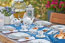 42 Parca Porselen Kahvalti Takimi Violet Kahvalti Mutfak Fikirler