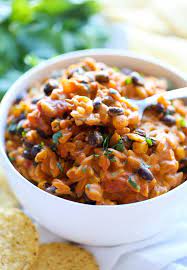 Slow Cooker Enchilada Orzo Recipe Vegetarian Slow Cooker Recipes Slow Cooker Vegetarian Vegetarian Crockpot
