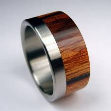 Titanium And Wood Wedding Ring Titanium Stripe Wood Wedding Ring Rings For Men Titanium Wedding Rings