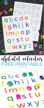 Both of my toddlers learned . Alphabet Activities Lowercase Letters Printable Typically Simple