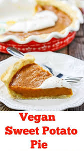 Vegan Sweet Potato Pie Recipe Thanksgiving Vegan Sweet Potato Pie Vegan Dessert Recipes Food Recipes