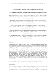 Reanalysis of management environment the severe business. Pdf Entrepreneurship Vision 2020 Innovation Development Sustainability And Economic Growth 1021 The Concept Of Business Ethics In Islamic Perspective An Introductory Study Of Small And Medium Enterprises Smes Adibah Bari Adibah