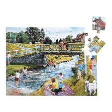 This is a common puzzle, though it may not be the first thing that comes to mind when you think 'escape room puzzles'! Amazon Com Relish 35 Piece Spring Picnic Dementia Jigsaw Puzzle Alzheimer S Puzzles Dementia Activities Products For Seniors Elderly Toys Games