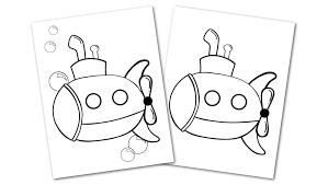 But like many things that started out with m. Free Printable Submarine Coloring Page Simple Mom Project
