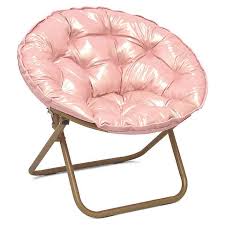 Folding Metallic Saucer Chair In Rose Gold Bed Bath Beyond Saucer Chairs Shabby Chic Table And Chairs Cheap Dining Room Chairs