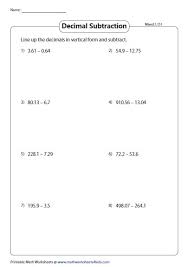 math worksheets 4 kids on twitter try our latest 440 unique printable worksheets on decimal subtraction with multiple topics to practice from access the link https t co ljmxar5oqc happy learning decimalsubtraction worksheets k12 maths