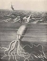 The sea is populated with all k. List Of Giant Squid Specimens And Sightings Wikipedia