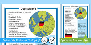 1,845 new cases and 26 new deaths in germany  source updates. Deutschland Steckbrief Informationstext Teacher Made