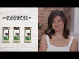 Biolage Plant Based Hair Color For Gray Coverage Biolage Haircolor How To Do A Natural Color Correction Service Youtube