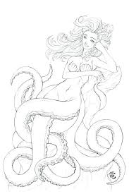 Coloriages Sirene Pour Adultes Ssins Art Pages De Coloriages A Imprimer Pieuvre Dessin Coloriage Sirene Coloriage