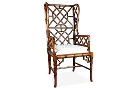 Maybe you would like to learn more about one of these? Chinoiserie Wingback Chair Distressed Walnut One Kings Lane