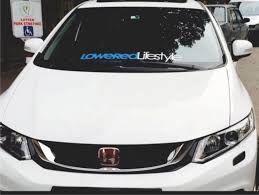 Pemasangan stiker kaca depan mobil untuk anti silau yg bisa teman teman pasang sendiri. Cutting Sticker Tulisan Lowered Lifestyle Lazada Indonesia