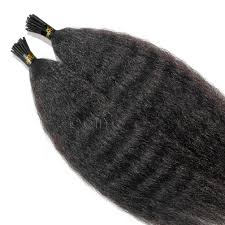 Klaiyi provides the best kinky straight hair wave, cheap kinky straight hair bundles, brazilian curly hair. Kinky Straight I Tip Hair Extensions Kinky Straight Tips