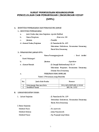 Matrik pengelolaan dan pemantauan lingkungan hidup no. Contoh Sppl
