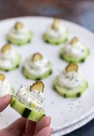 Pickle Dip Dilly Cucumber Bites Tasty Low Carb Recipes Recipe In 2020 Cucumber Bites Easy Appetizer Recipes Cucumber Appetizers