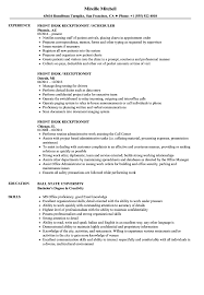 This receptionist job description template is optimized for posting to online job boards or careers pages. Front Desk Receptionist Resume Samples Velvet Jobs
