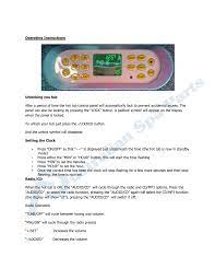 Control panel is the centralized configuration area in windows. Operating Instructions Unlocking You Tub After A Period Of Time The Manualzz