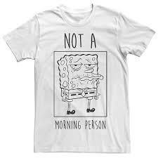 Jellyfish clipart spongebob jellyfish clipart animated jellyfish clipart free cartoon jellyfish clipart jellyfish clipart spongebob jellyfish. Men S Spongebob Not A Morning Person Outline Portrait Panel Tee