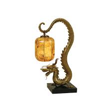 Maitland Smith Sherwood Finished Cast Brass Dragon Table Lamp Tiger Penshell Shade Waxstone Base Asian Home Decor Dragon Table Maitland Smith