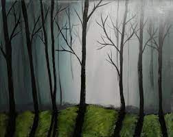 Saatchi art is the best place to buy artwork online. Night Forest Painting By Linda Ambeva