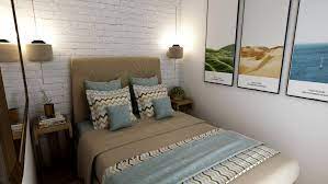 The bed is a full sized bed and the room is a small 10x11 room! Gmj Interiors In A Small Bedroom A Full Size Bed Will Give Renters More Space Around The Bed Las Vegas Review Journal