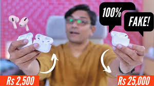 Fake Airpods Pro Unboxing Rs 2 500 100 Clone Youtube
