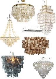 From Stylecarrot Com Tag Horchow Capiz Shell Chandeliers 1 Avizeler Balon Avize Avize