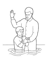 Young Boy Baptism Illustration Lds Baptism Coloring Pictures Coloring Pages