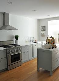 Modern Kitchen With Gray Cabinets But Not Too Modern You Know Modern Kitchen Cabinet Design Kitchen Design Modern Kitchen Design