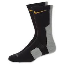 Nike Elite 2 0 Men S Basketball Crew Socks Black Grey Gold Size Medium Nike Elite Mens Basketball Crew Socks