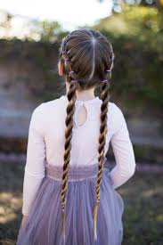 African hair braiding is very versatile: Banded Twist Braid Cute Girls Hairstyles