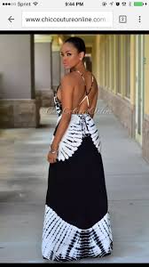 Black White Tie Dye Maxi Dress Chiccouture Tie Dye Maxi Dresses Fashion African Fashion