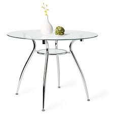 Mabel Glass Top And Metal Dining Table Box 1 Of 2 Image 3 Of 5 Metal Dining Table Round Dining Table Table
