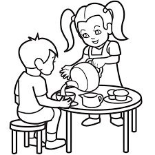 September 1, 2019 by danish. Tea Party Coloring Pages Coloring Home