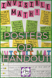 My Math Resources Invisible Math Must Have Posters For Every Middle School Math Classroom Math Poster High School Math Word Wall Middle School Math Classroom