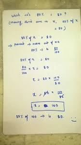 You can solve this by writing the percent as a decimal or fraction and then dividing. Which Number S 80 Is 80 Quora